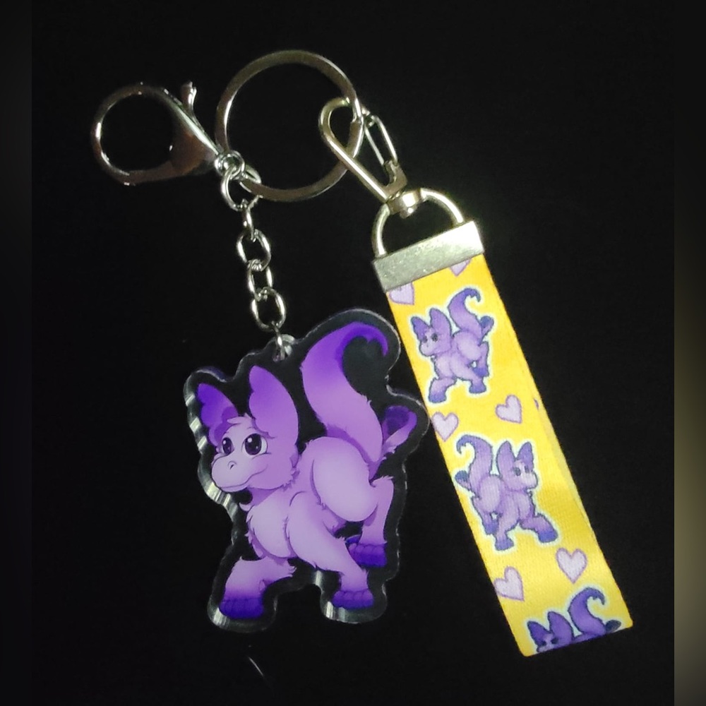 Original character keychain Cory with wristlet